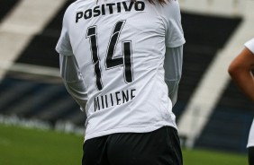 Mielene no jogo contra o Vitória, pelo Campeonato Brasileiro Feminino