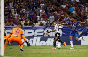 Pedrinho no jogo contra o Fortaleza, pelo Campeonato Brasileiro 2019