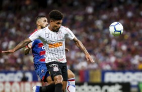 Pedrinho no jogo contra o Fortaleza, pelo Campeonato Brasileiro