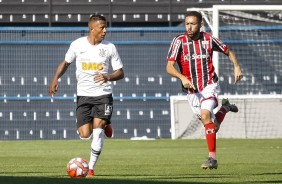 Ruan no jogo contra o Botafogo, pelo Paulista Sub-20