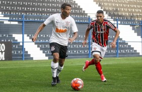 Ruan no jogo contra o Botafogo, pelo Paulista Sub-20