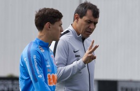 Vital e Carille no primeiro treino aps empate com o Palmeiras