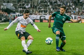 Lateral Fagner durante jogo contra o Goiás, na Arena Corinthians, pelo Brasileirão