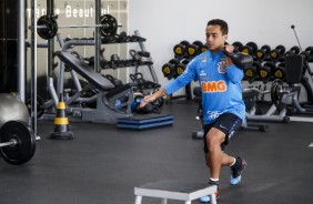 Meia Jadson no treinamento de hoje no CT Joaquim Grava