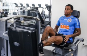 Ramiro e Avelar no treinamento de hoje no CT Joaquim Grava