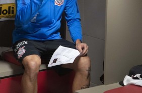 Avelar chega ao vestiário do Beira Rio, antes do duelo contra o Internacional