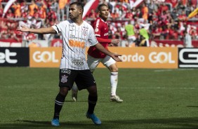 Sornoza no jogo contra o Internacional, pelo Brasileiro