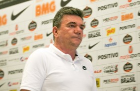 Andrés Sanchéz chega à Arena Corinthians para acompanhar o duelo contra o Botafogo