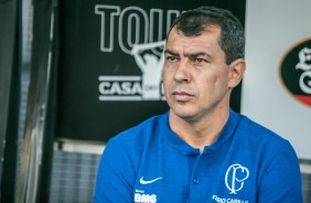 Carille no jogo contra o Botafogo, pelo Brasileirão, na Arena Corinthians