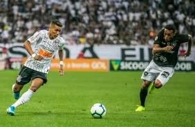 Pedrinho foi muito bem diante o Botafogo,  na Arena Corinthians