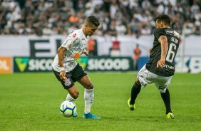 Pedrinho foi um dos destaques no duelo contra o Botafogo,  na Arena Corinthians