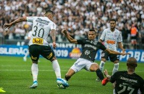 Urso em ação contra o Botafogo, na Arena Corinthians, pelo Brasileirão