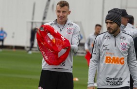 Carlos e Mndez no segundo treino preparatrio para o jogo contra o Fluminense