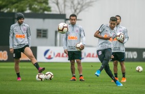 Corinthians treina j de olho no Fluminense, pela Sul-Americana