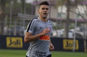 Ramiro no último treino antes do jogo contra o Fluminense, pela Sul-Americana