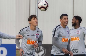 Vital, Ralf e Renê Jr no último treino antes do jogo contra o Fluminense, pela Sul-Americana