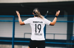 Giovanna Crivelari durante jogo contra a Ferroviria, pelo Paulista Feminino