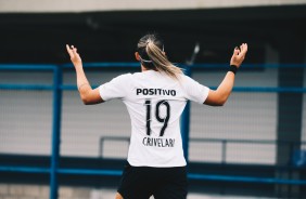 Giovanna Crivelari durante jogo contra a Ferroviária, pelo Paulista Feminino