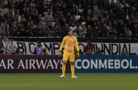 Goleiro Cssio durante partida contra o Fluminense, na Arena Corinthians, pela Sul-Americana