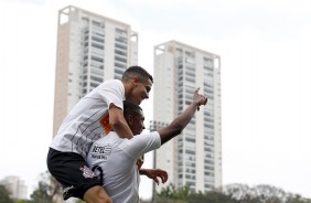 Meninos do Sub15 em partida contra o Primavera, pelo Paulista da categoria