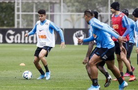 Roni durante último treino antes do jogo contra o Avaí, pelo Brasileirão
