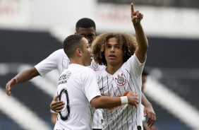 Timozinho Sub15 comemorando gols sobre o Primavera, pelo Paulista da categoria