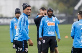 Urso durante último treino antes do jogo contra o Avaí, pelo Brasileirão