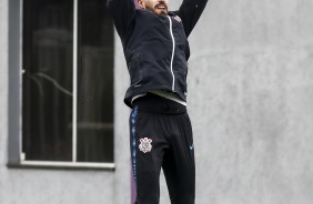 Walter durante ltimo treino antes do jogo contra o Ava, pelo Brasileiro