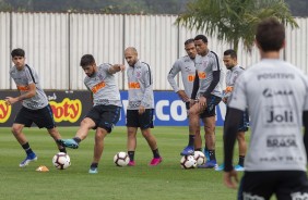 Araos, Mndez e companheiros no ltimo treino preparatrio para embate contra o Fluminense