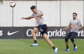 Avelar e Gabriel no último treino preparatório para embate contra o Fluminense
