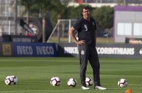 Carille durante primeiro treino preparatório para jogo contra o Fluminense, pela Sul-Americana