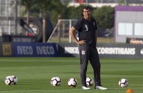 Carille durante primeiro treino preparatrio para jogo contra o Fluminense, pela Sul-Americana