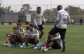Elenco do Timão no último treino preparatório para embate contra o Fluminense