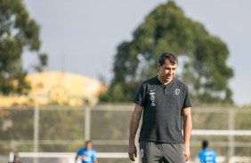 Fbio Carille no treino preparatrio para duelo contra o Fluminense, pela Sul-Americana
