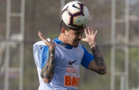 Fagner durante primeiro treino preparatório para jogo contra o Fluminense, pela Sul-Americana