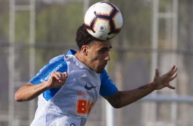Gabriel durante primeiro treino preparatrio para jogo contra o Fluminense, pela Sul-Americana