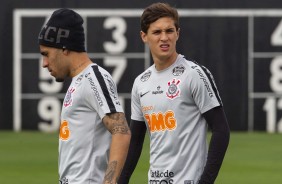 Gabriel e Mateus Vial no último treino preparatório para embate contra o Fluminense