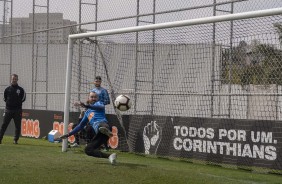 Goleiro Walter no último treino preparatório para embate contra o Fluminense