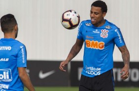 Gustavo durante primeiro treino preparatório para jogo contra o Fluminense, pela Sul-Americana
