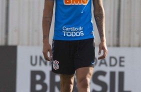 Gustavo durante primeiro treino preparatrio para jogo contra o Fluminense, pela Sul-Americana