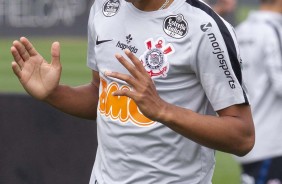 Jovem Pedrinho no último treino preparatório para embate contra o Fluminense