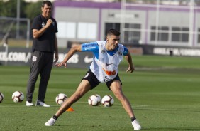 Lo Santos durante primeiro treino preparatrio para jogo contra o Fluminense, pela Sul-Americana