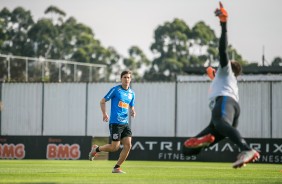 Mateus Vital no treino preparatrio para duelo contra o Fluminense, pela Sul-Americana