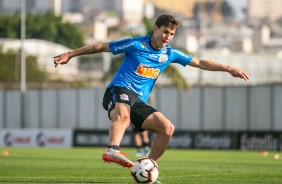 Meia Mateus Vital no treino preparatrio para duelo contra o Fluminense, pela Sul-Americana