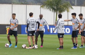 Pedrinho, Love e companheiros no último treino preparatório para embate contra o Fluminense