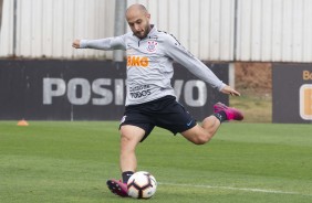 Régis no último treino preparatório para embate contra o Fluminense