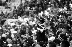 Torcida corinthiana no duelo contra o Fluminense, pela Sul-Americana, na Arena, em Itaquera