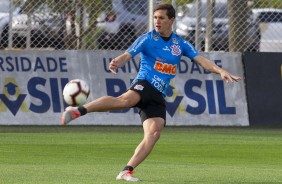 Vital durante primeiro treino preparatório para jogo contra o Fluminense, pela Sul-Americana