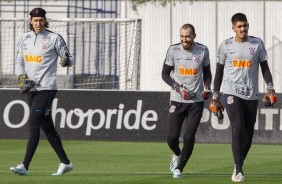 Cássio, Walter e Diego finaliza preparação para jogo contra o Fluminense, pela Sul-Americana