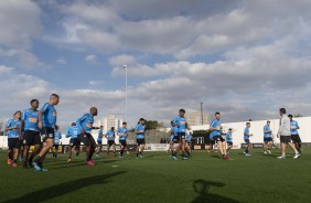 Jogadores do Corinthians finaliza preparação para jogo contra o Fluminense, pela Sul-Americana